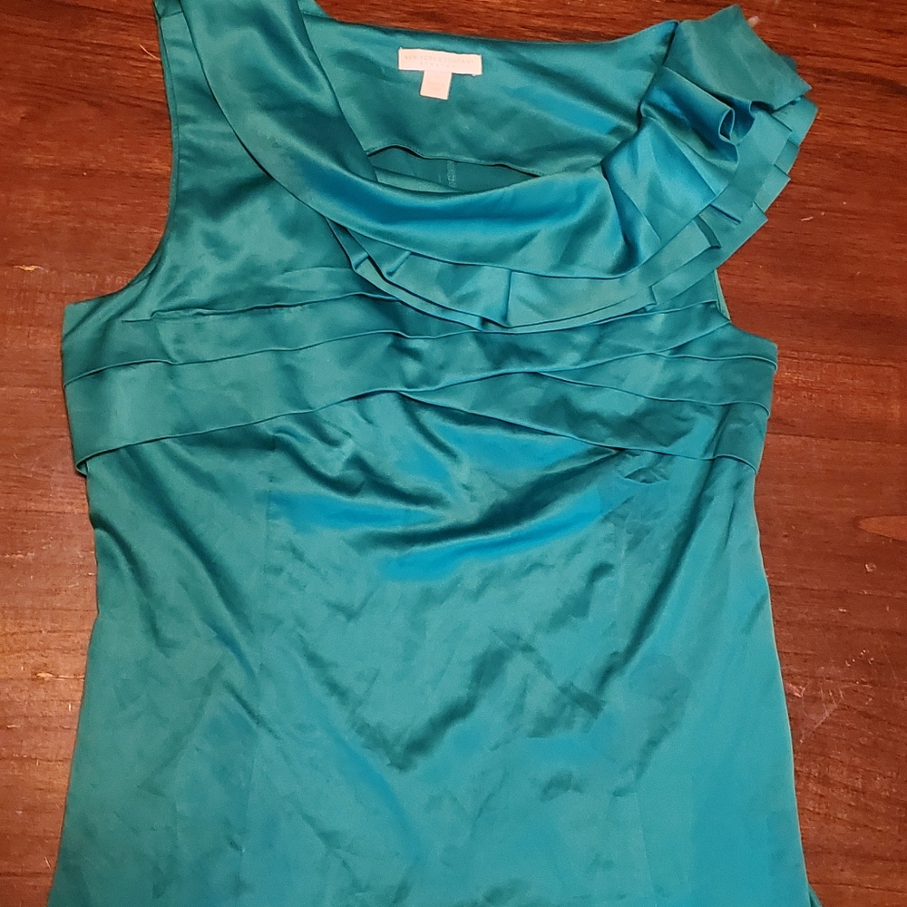 New York & Company women's teal tank size small